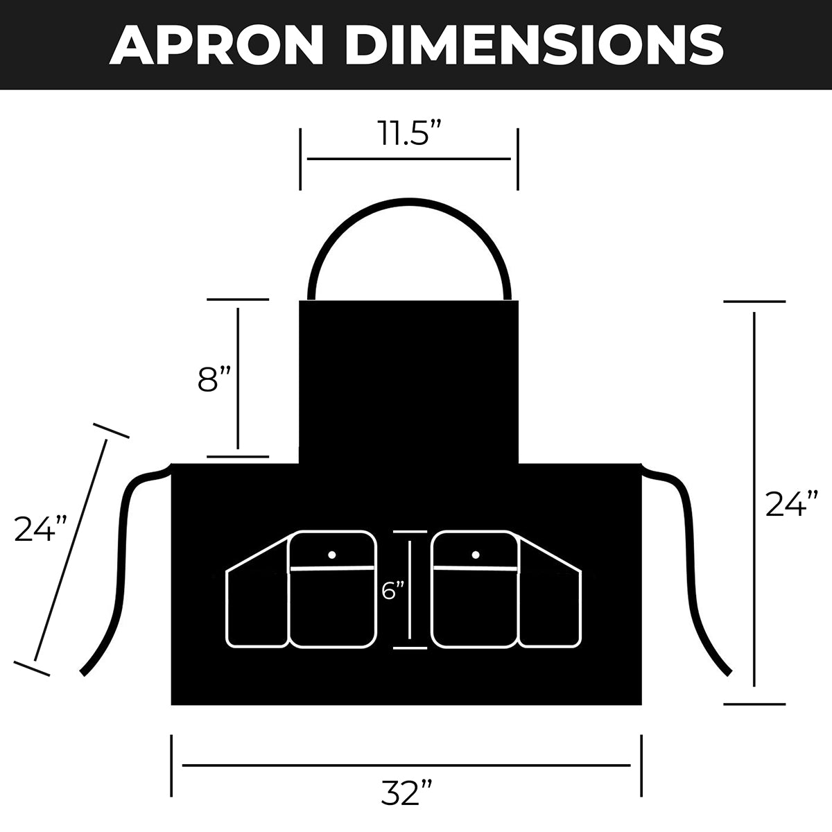 Courtney Zipper Apron (#9044)