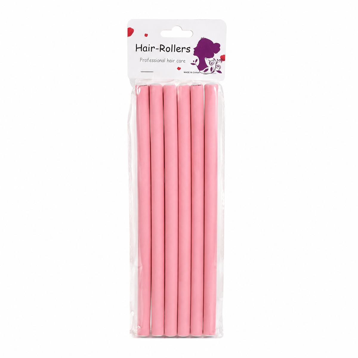 Flexible rubber curl rods 7/8 inch 6 pack