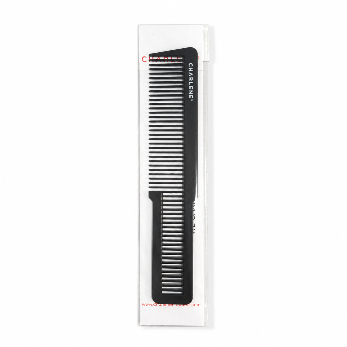 Charlene flat top comb, 7.5 inch