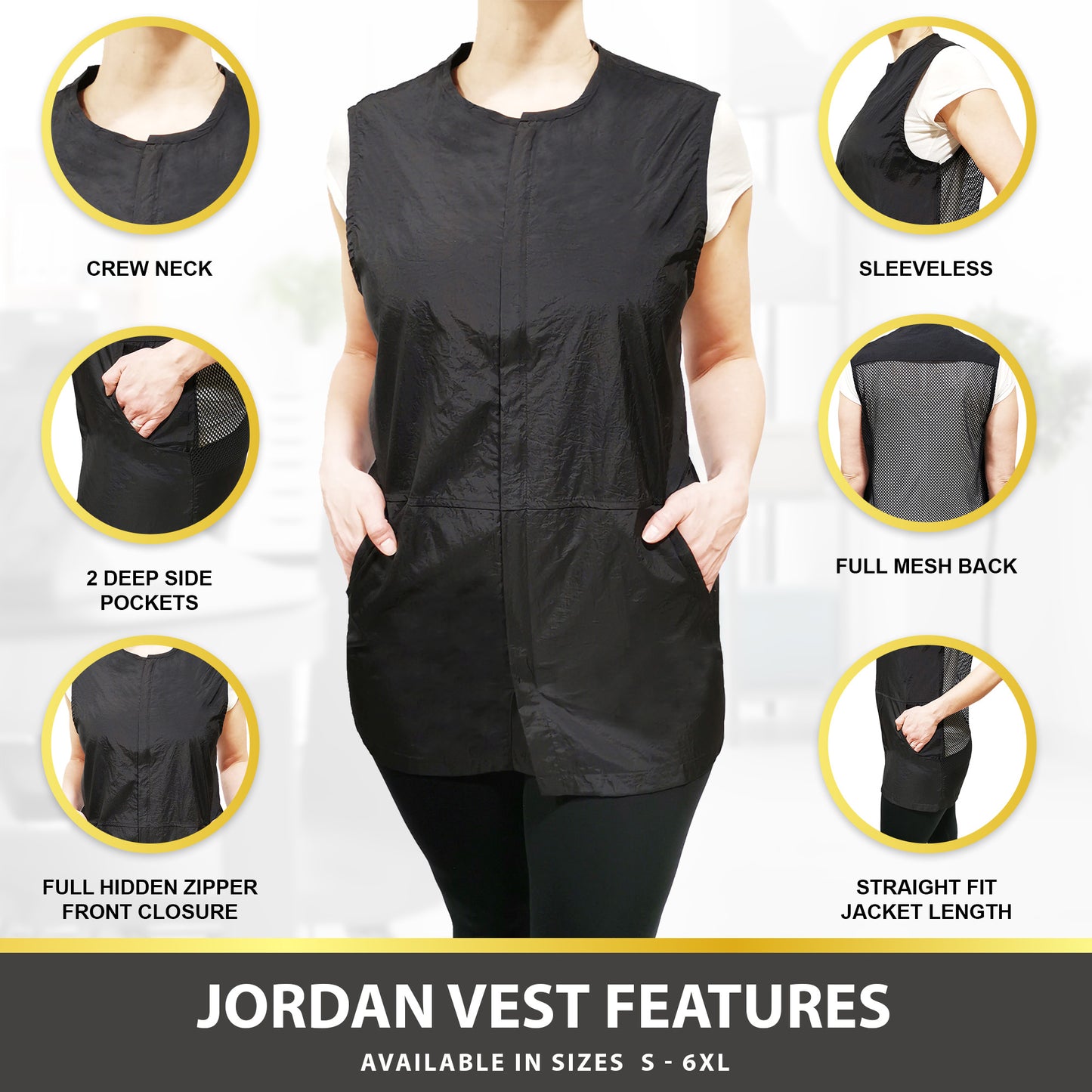 Jordan Mesh-Back Vest (#9163W)