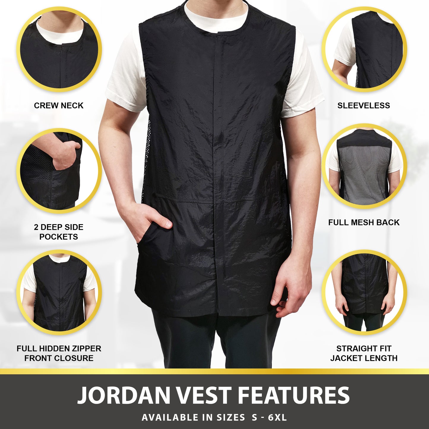 Jordan Mesh-Back Vest (#9163M)