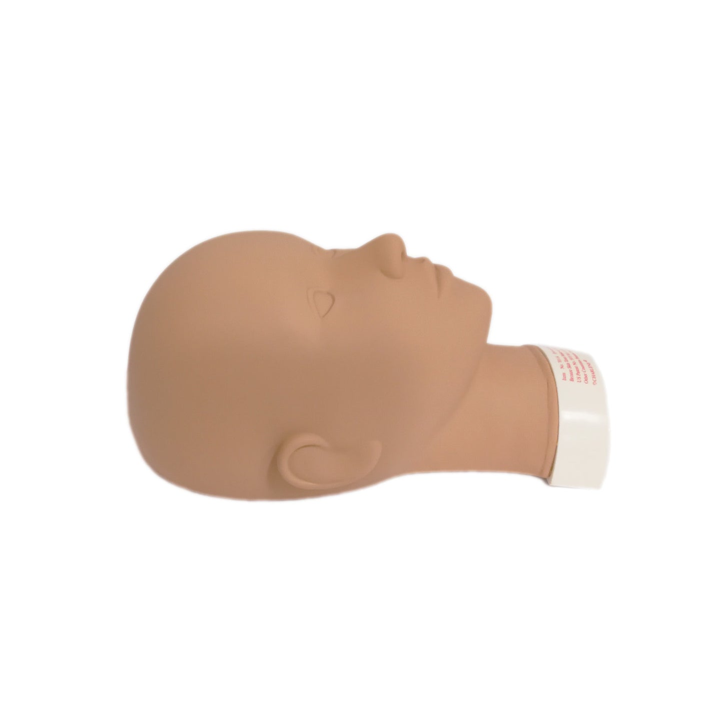 Flatback Mannequin Head: Open-Eye, Tan (#70114)
