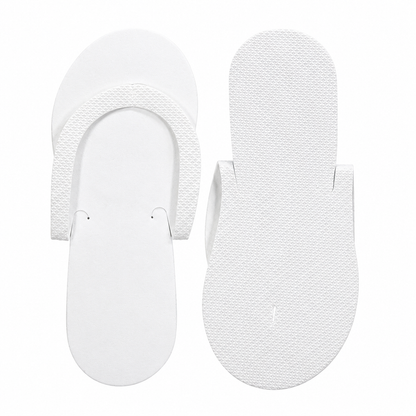 Pedicure slippers shown from above