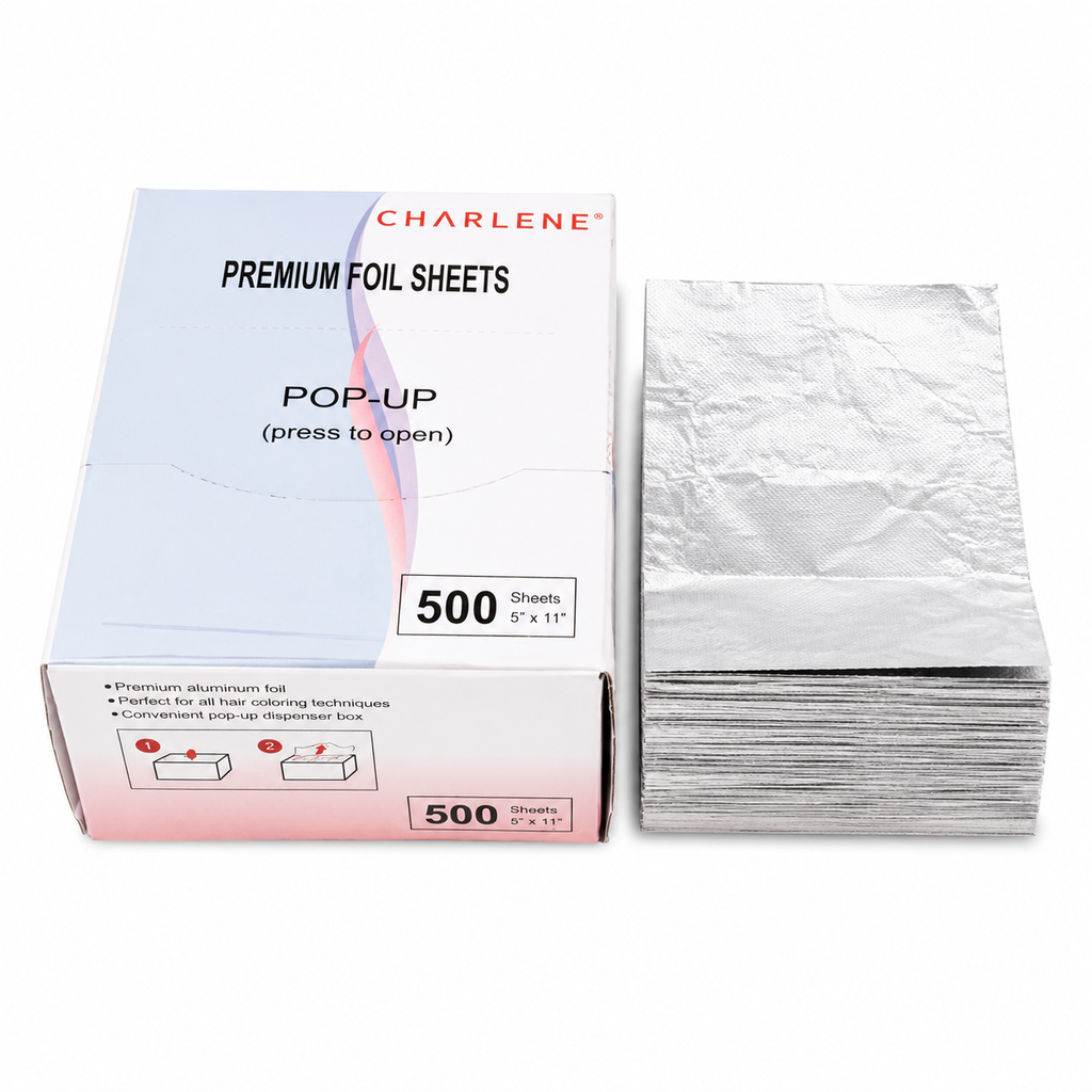 Single foil sheet held flat