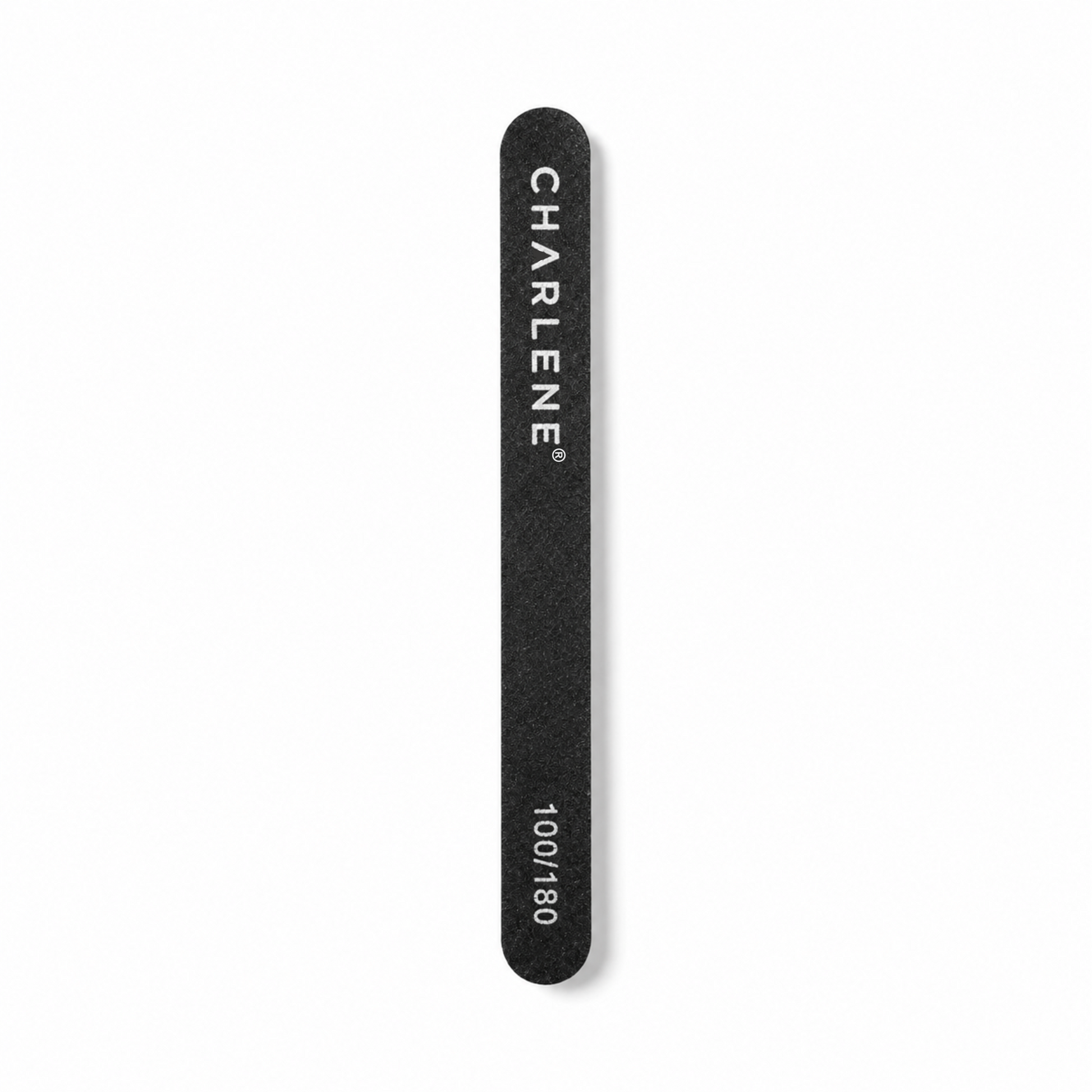 Charlene black emery board 100/180 grit with branding