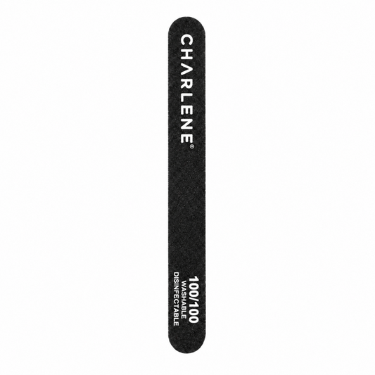 Black 100/100 grit cushion nail files 24 pack