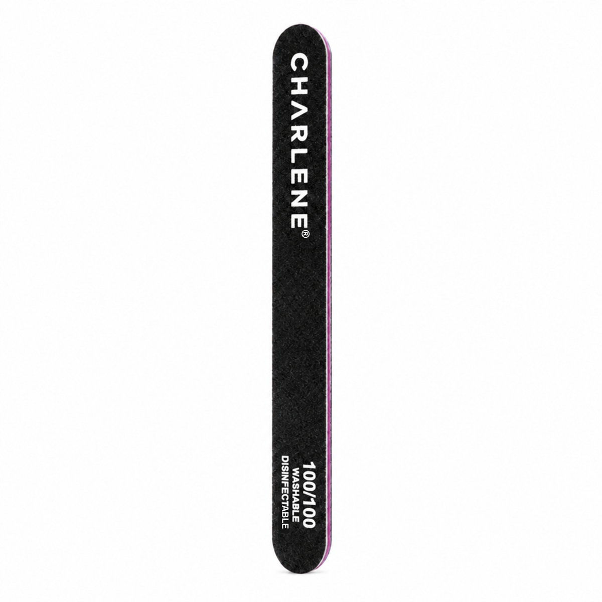 Single black very coarse cushion nail file
