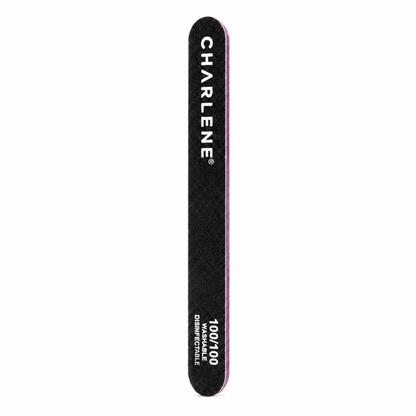 Single black very coarse cushion nail file