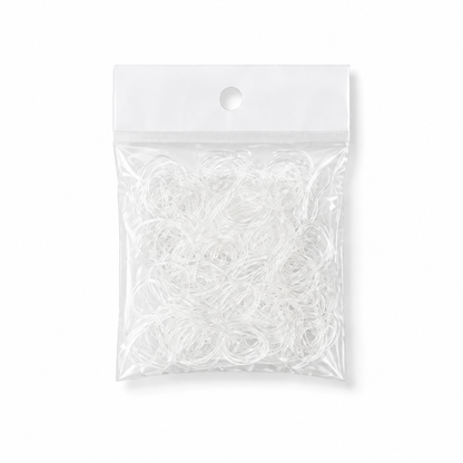 Clear rubber bands 250 count pack