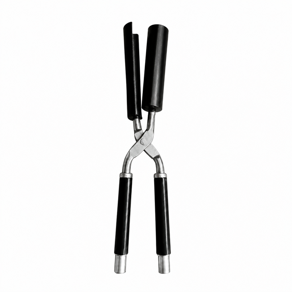 Black satin marcel curling iron 1 1/4 inch barrel