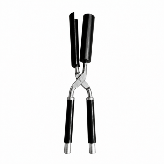 Black satin marcel curling iron 1 1/4 inch barrel