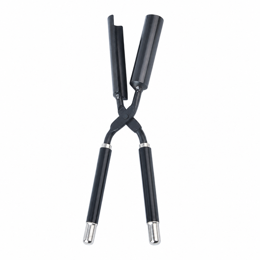 Black satin oval flat pressing iron 7/8 inch