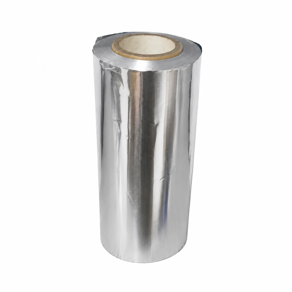 Close view of foil roll edge