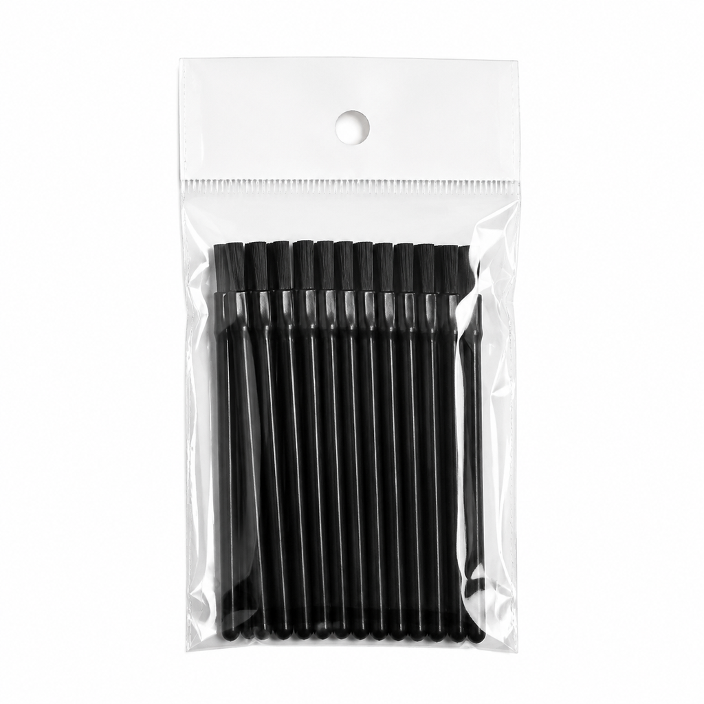 Disposable black lip brushes 24 count