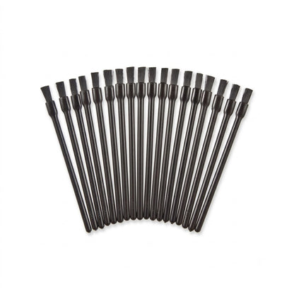 Close view of tapered lip brush tip