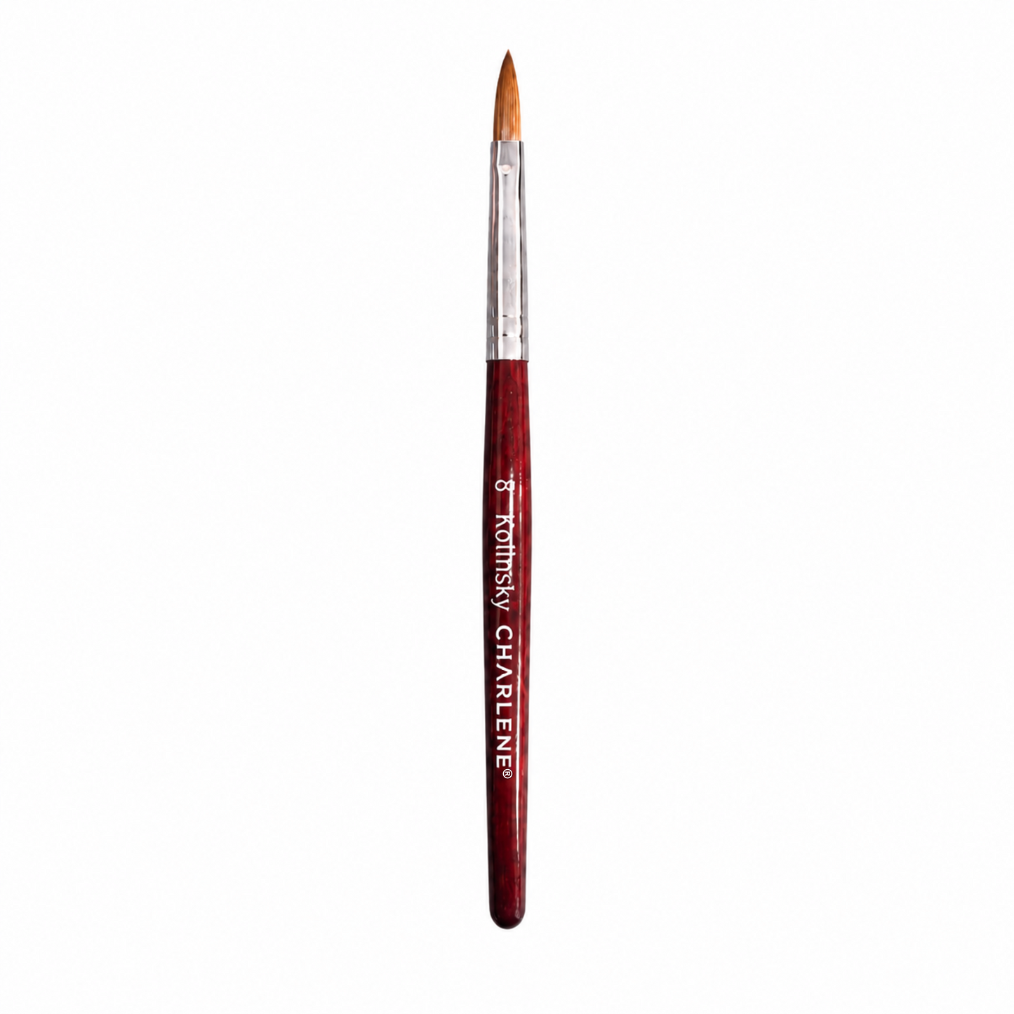 Charlene Kolinsky acrylic nail brush size 8, alternate view
