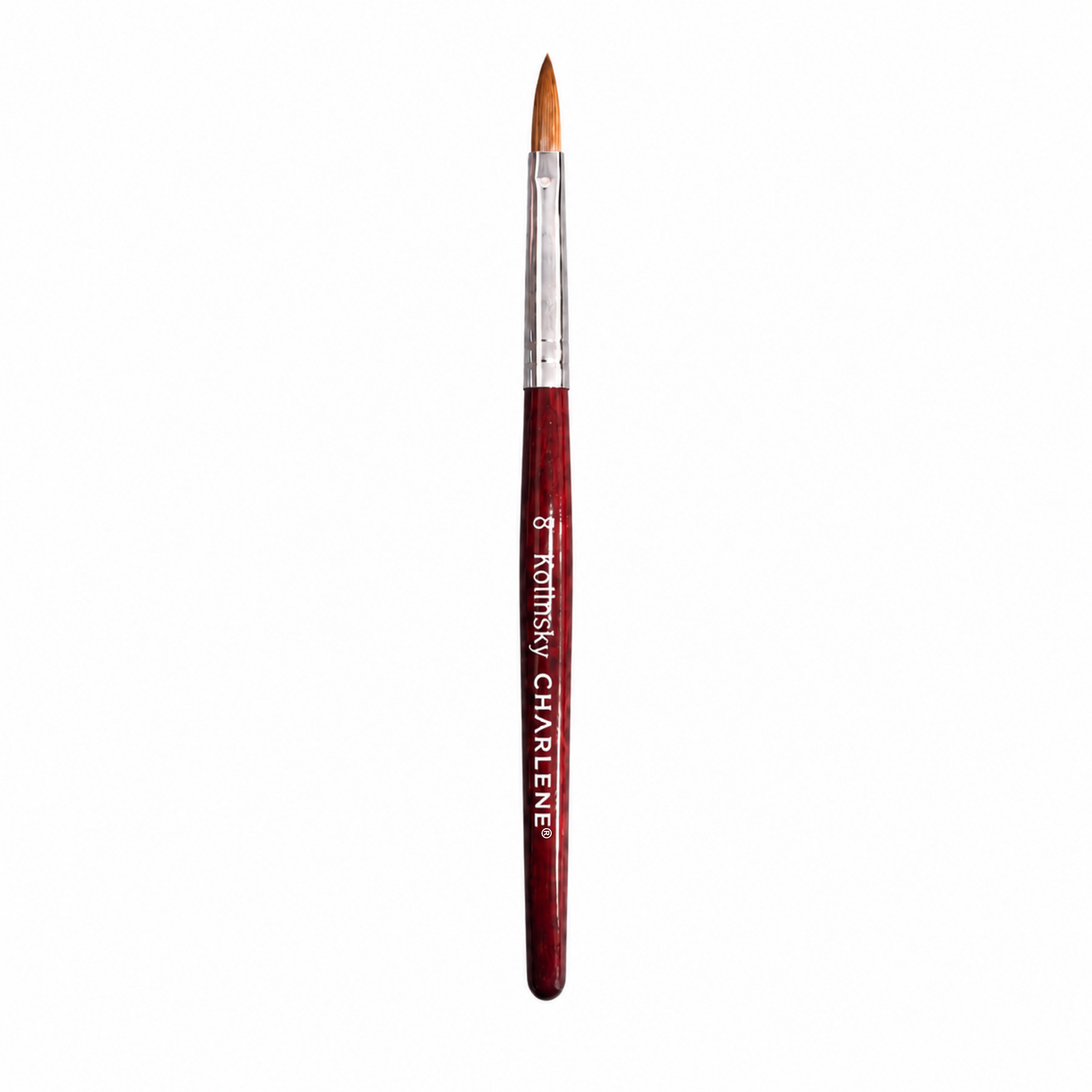 Charlene Kolinsky acrylic nail brush size 8, alternate view