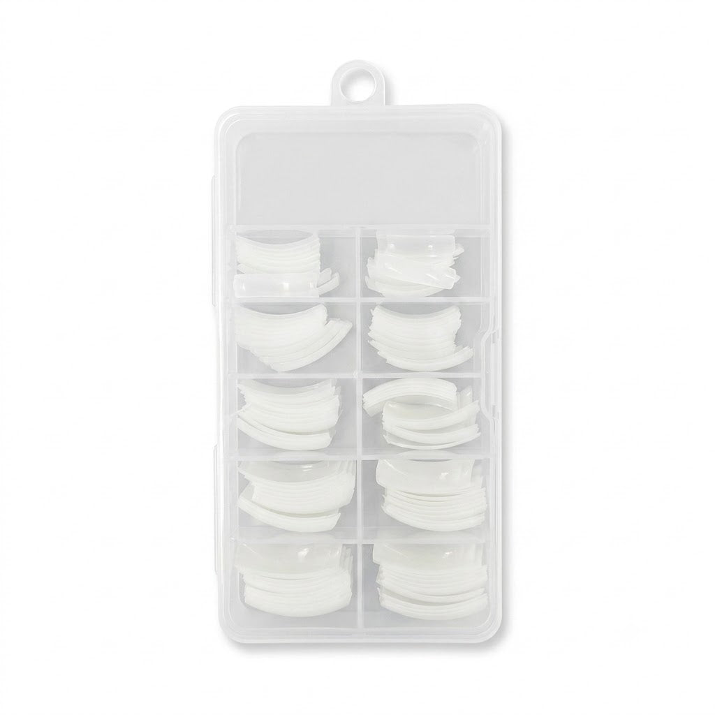 Charlene natural nail tips, 100 count box