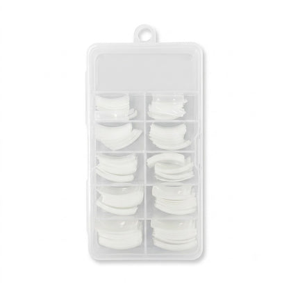 Charlene natural nail tips, 100 count box
