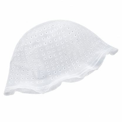 Frosting cap and needle laid flat