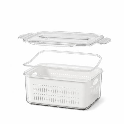 Charlene storage container, inner basket detail