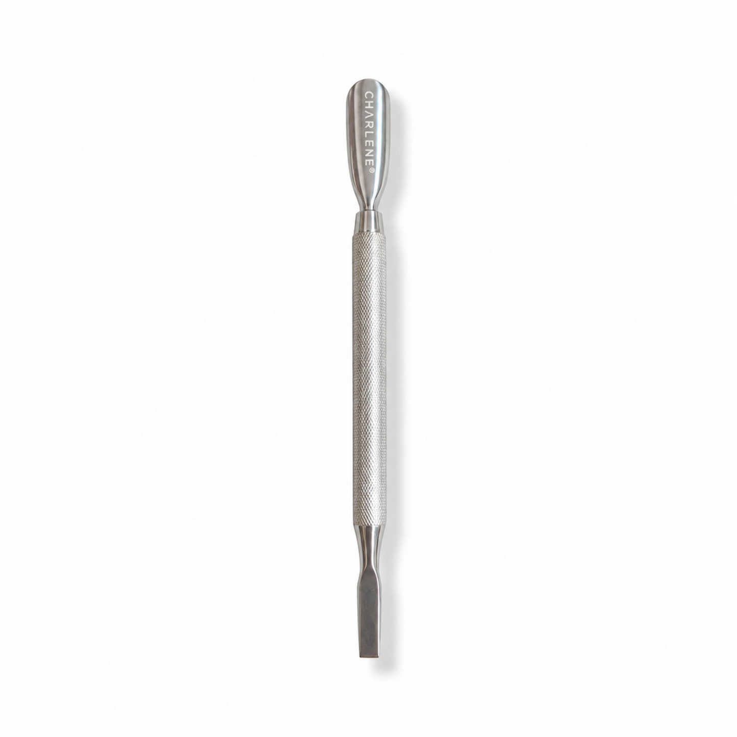 Charlene cuticle pusher and square spatula, alternate view