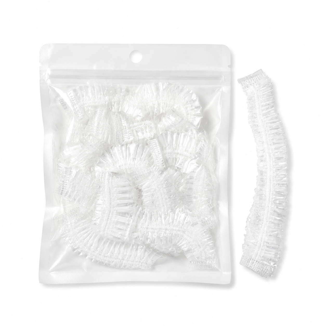 Charlene processing caps with sewn edge, 10 count