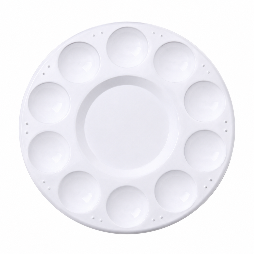 Flat makeup mixing palette