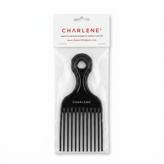 Charlene plastic lift comb, black
