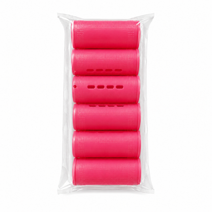 Burgundy jumbo cold wave perm rods 1 3/8 inch 6 pack