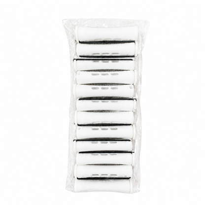 White short cold wave perm rods 7/16 inch 12 pack