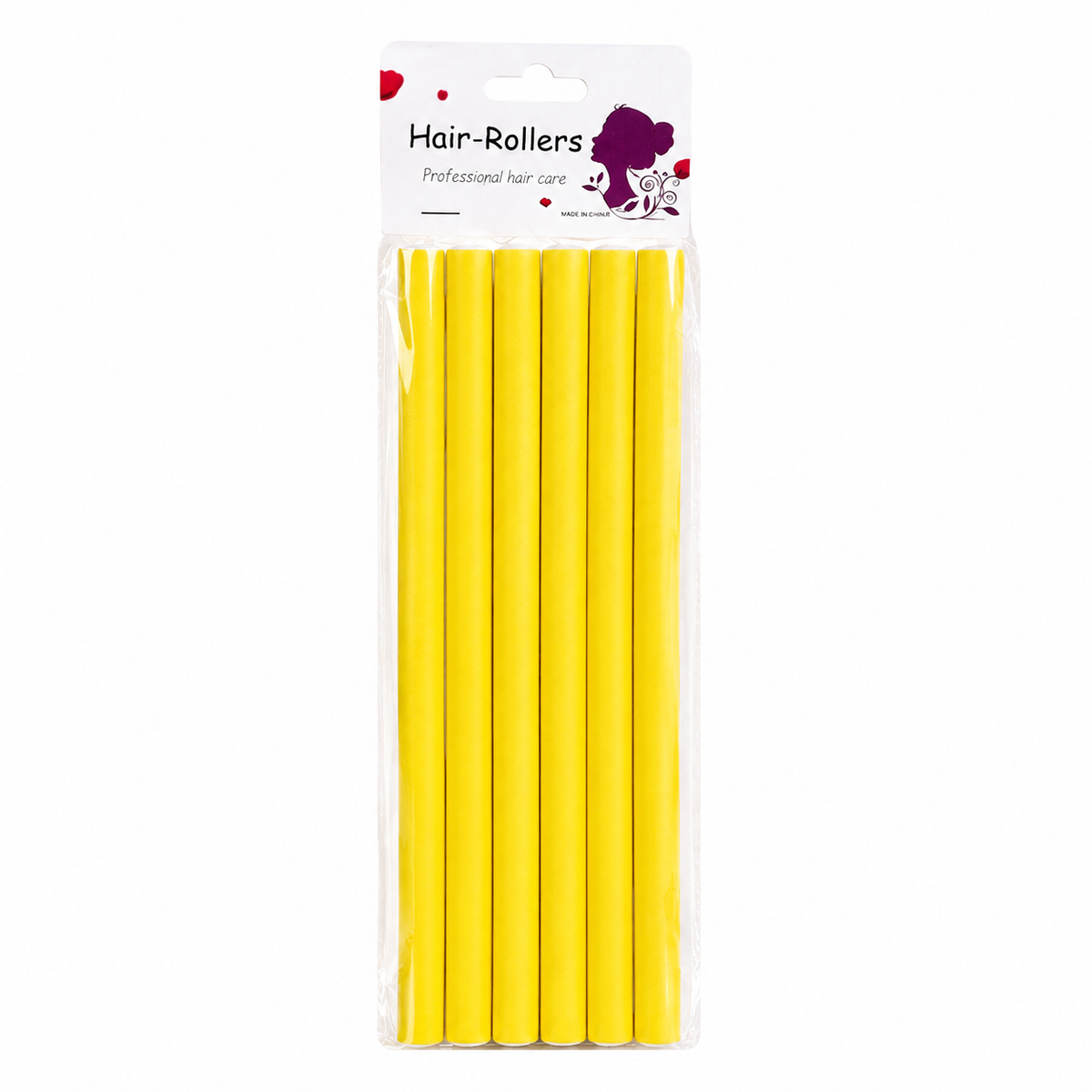 Flexible rubber curl rods 5/8 inch 6 pack