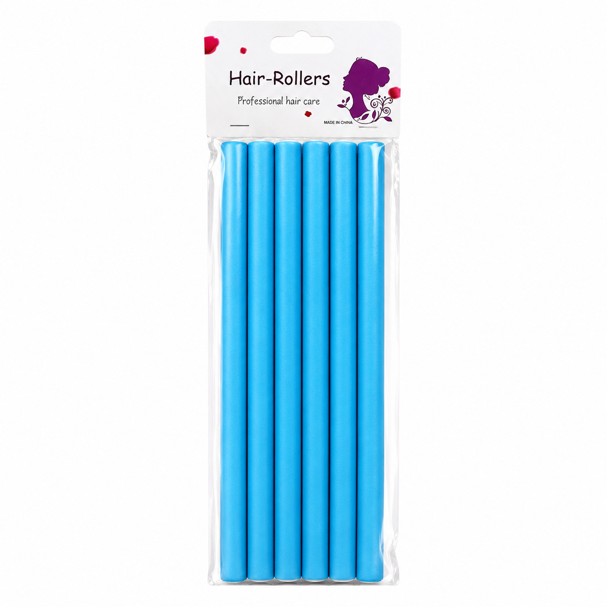 Flexible rubber curl rods 1/2 inch 6 pack