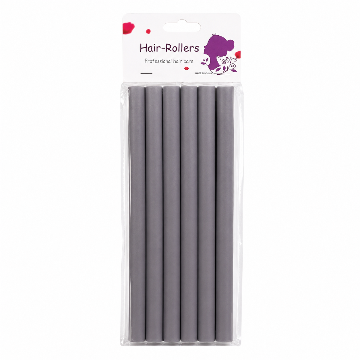 Flexible rubber curl rods 7/16 inch 6 pack