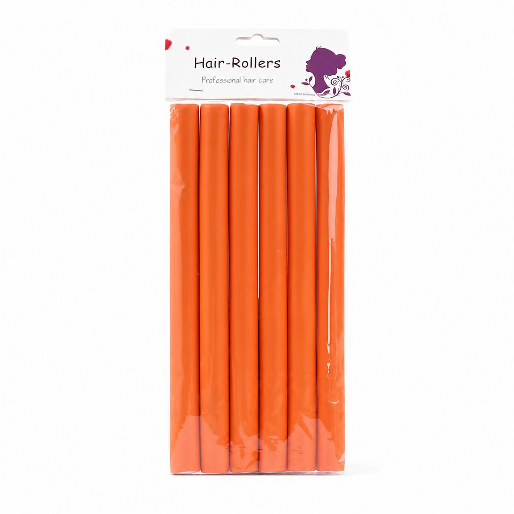 Flexible rubber curl rods 3/8 inch 6 pack