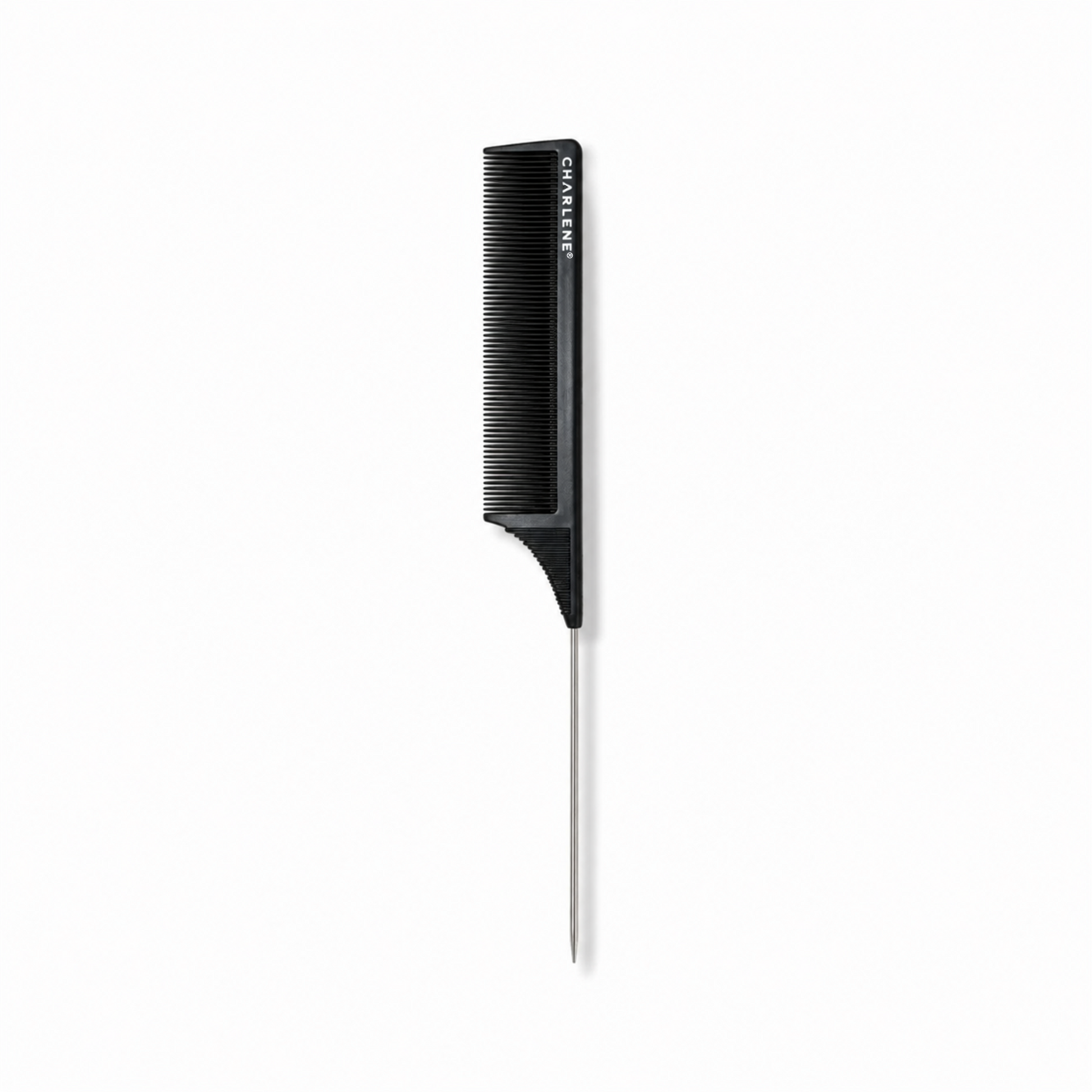 Charlene metal pin tail comb 8 inch, alternate view