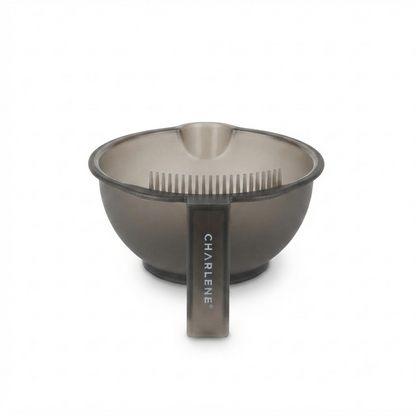 Charlene mixing bowl with scraper, alternate view