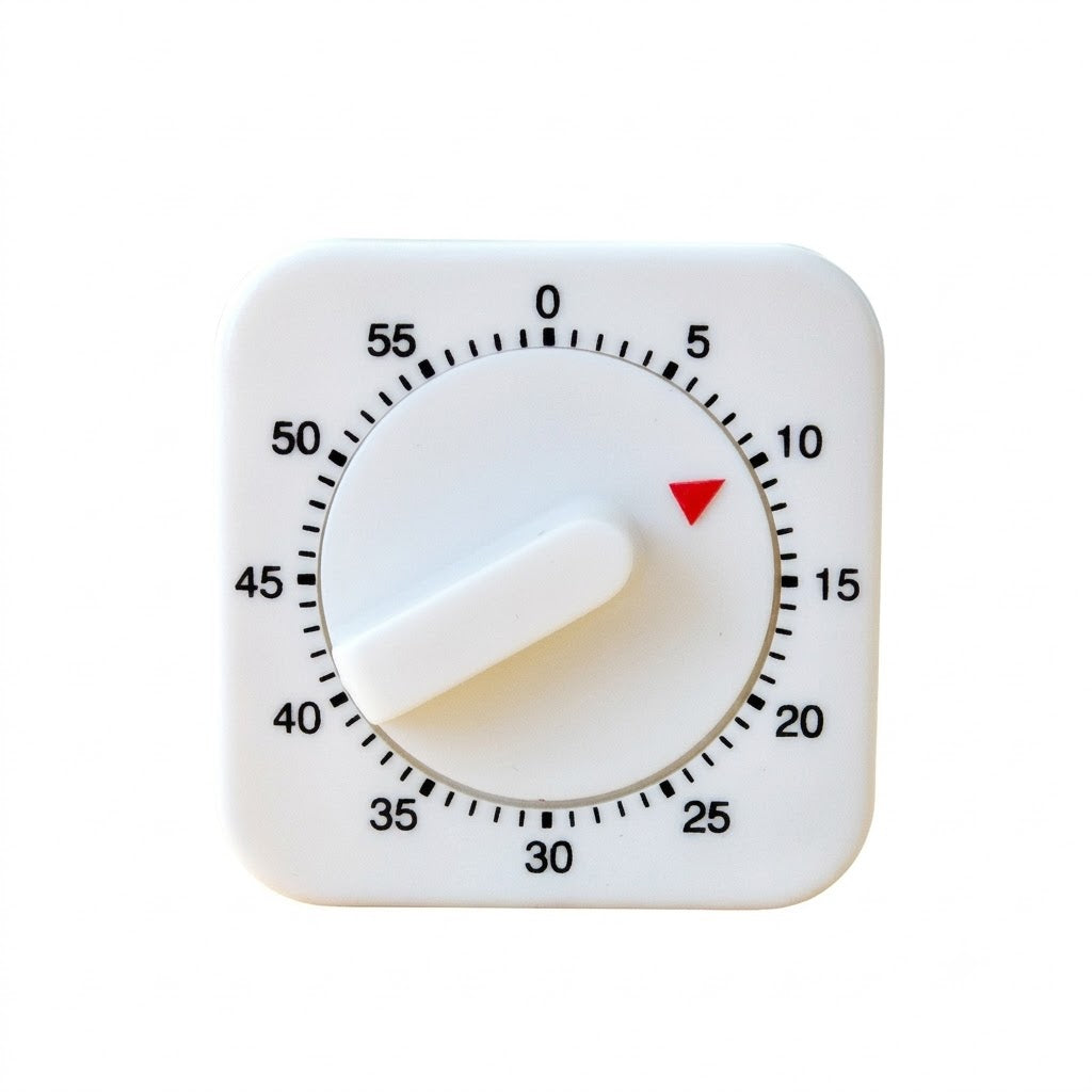 Black 60 minute mechanical dial timer
