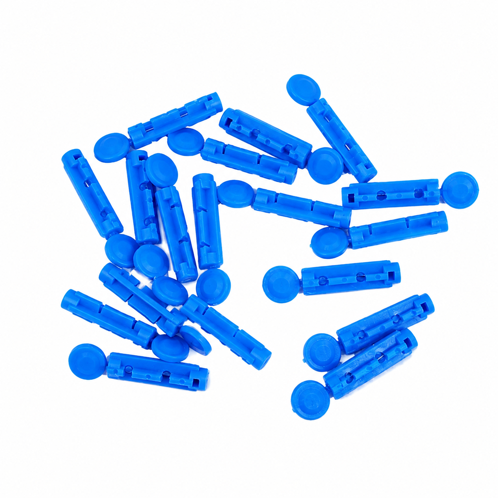 Single sterile disposable lancet