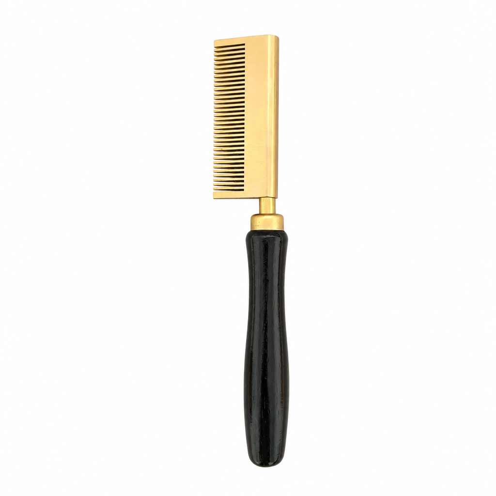 Smooth back pressing comb