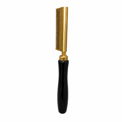 Full profile of smooth back pressing comb