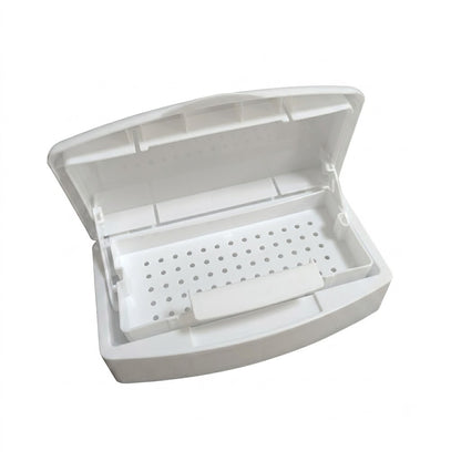 Sterilizing tray with lid removed