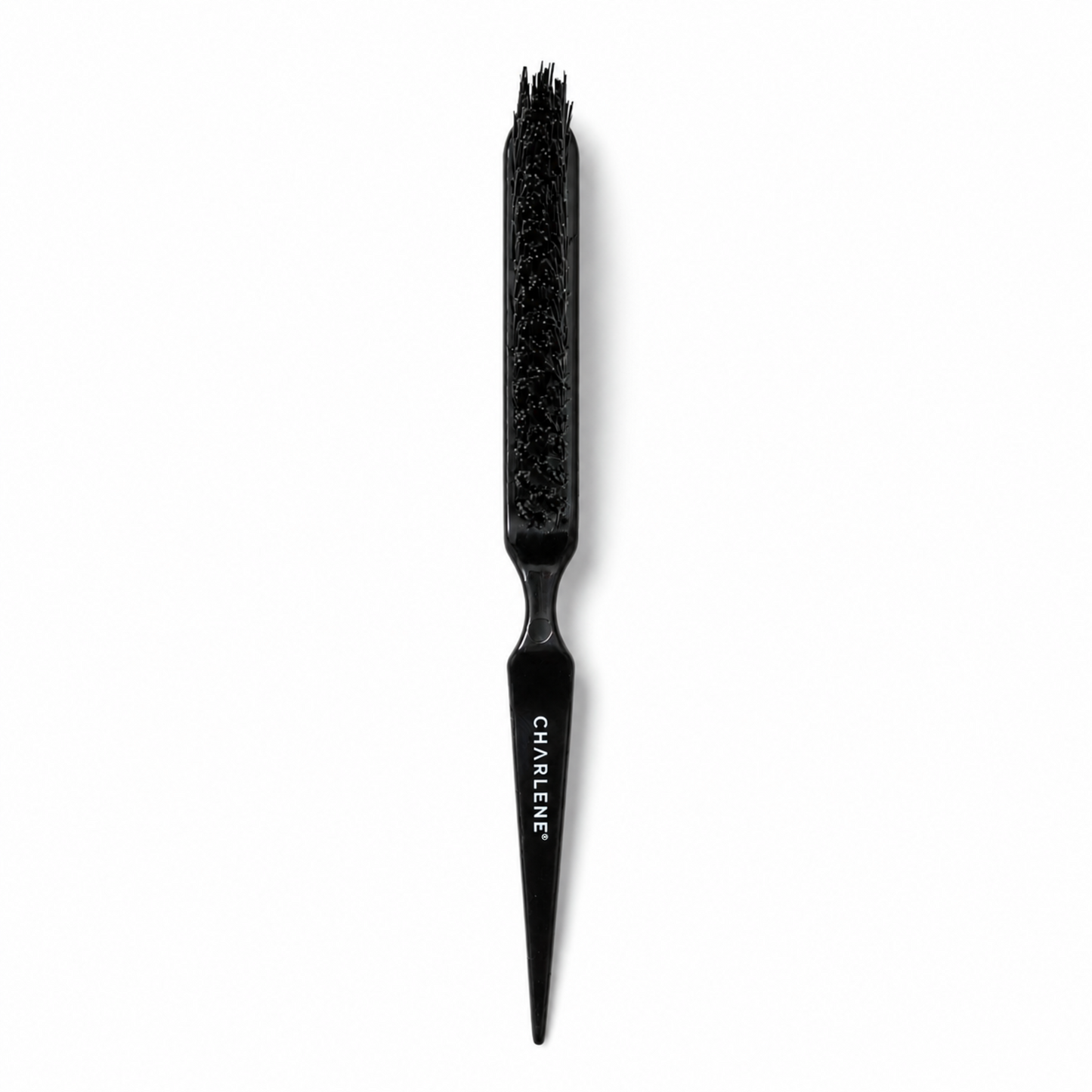 Charlene nylon teasing brush, bristle and tail detail