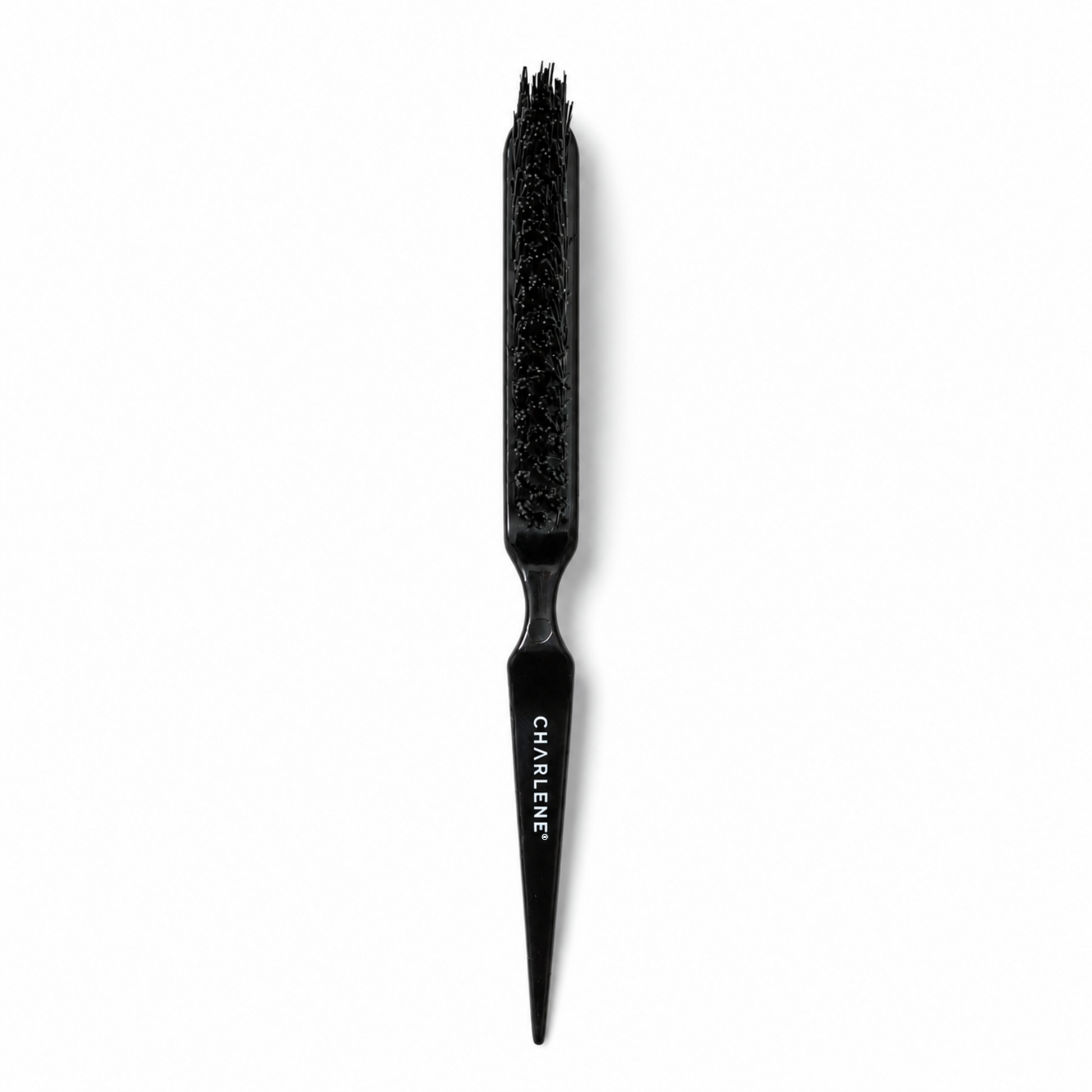 Charlene nylon teasing brush, bristle and tail detail