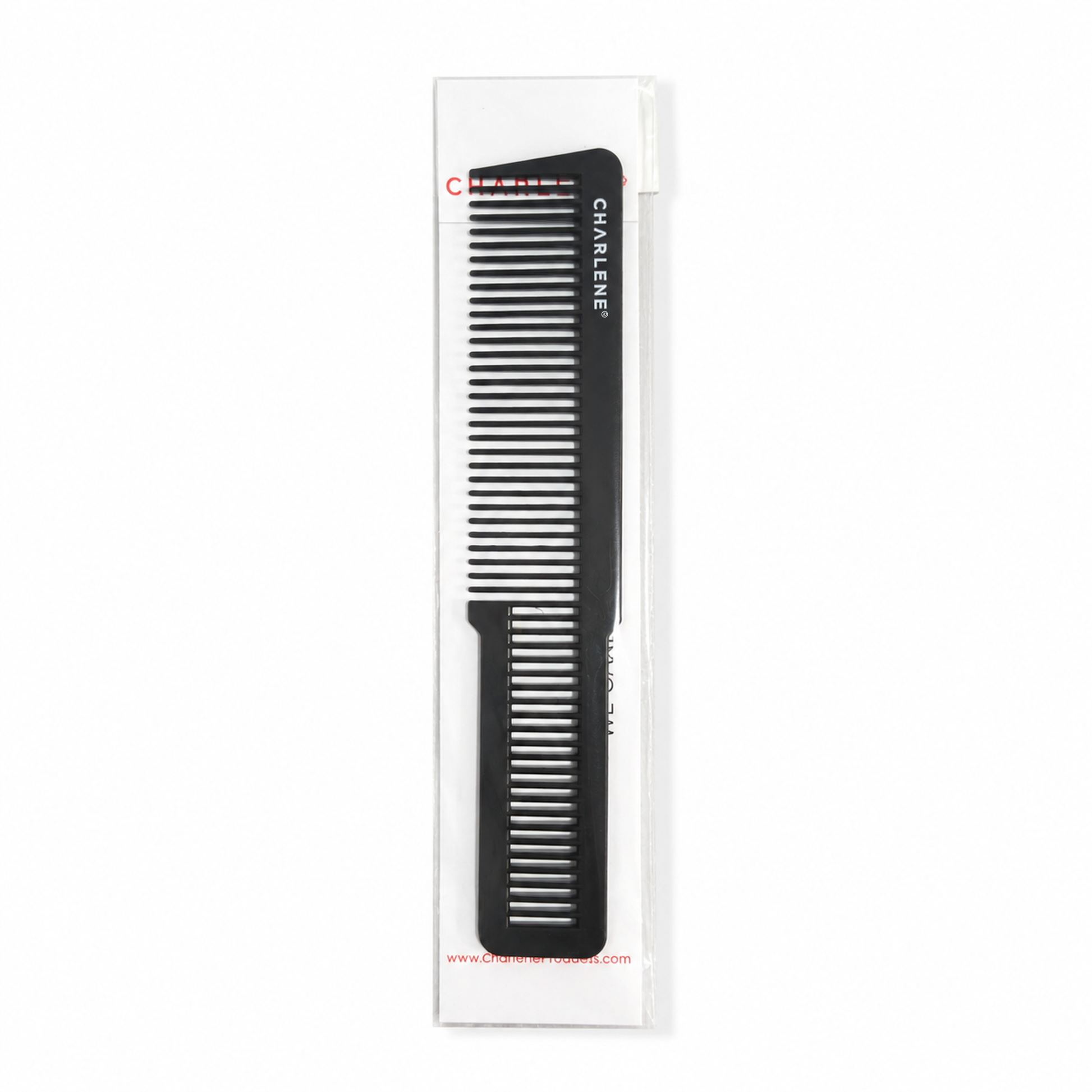 Charlene flat top comb, 7.5 inch