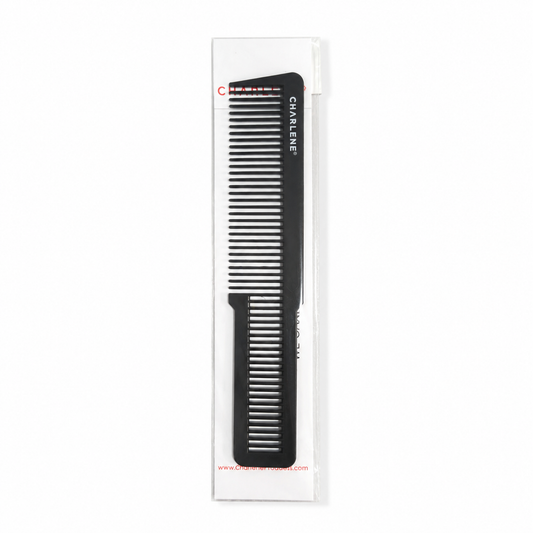 Charlene flat top comb, 7.5 inch