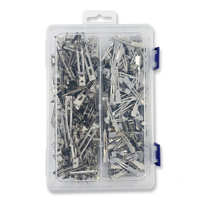 Charlene assorted clips with pouch, 160 pieces