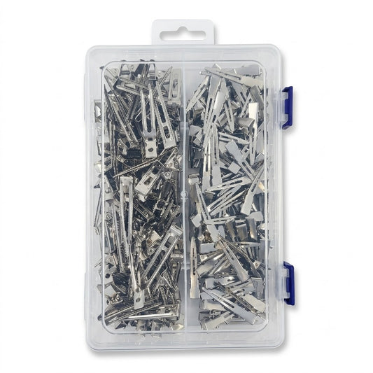 Charlene assorted clips with pouch, 160 pieces