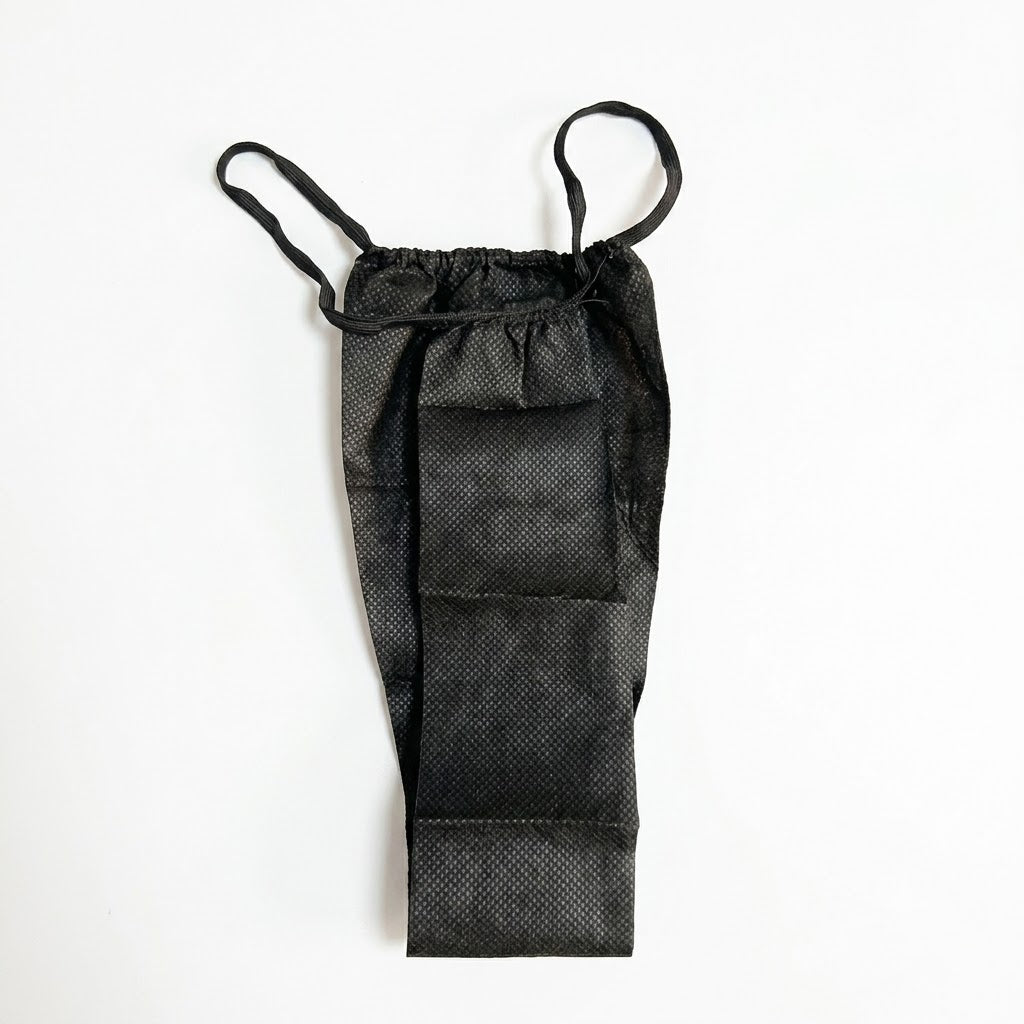 Disposable black briefs for waxing service 100 count
