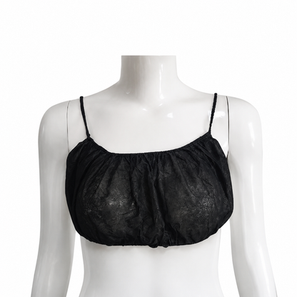 Disposable black backless bras 100 pack